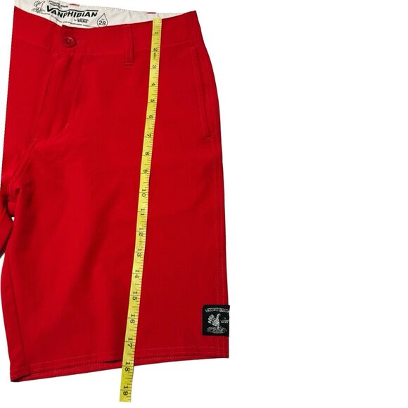 VANS Vanphibian Series Board Shorts Red Swim Trunks Mens‎ Size 28 - Picture 6 of 10